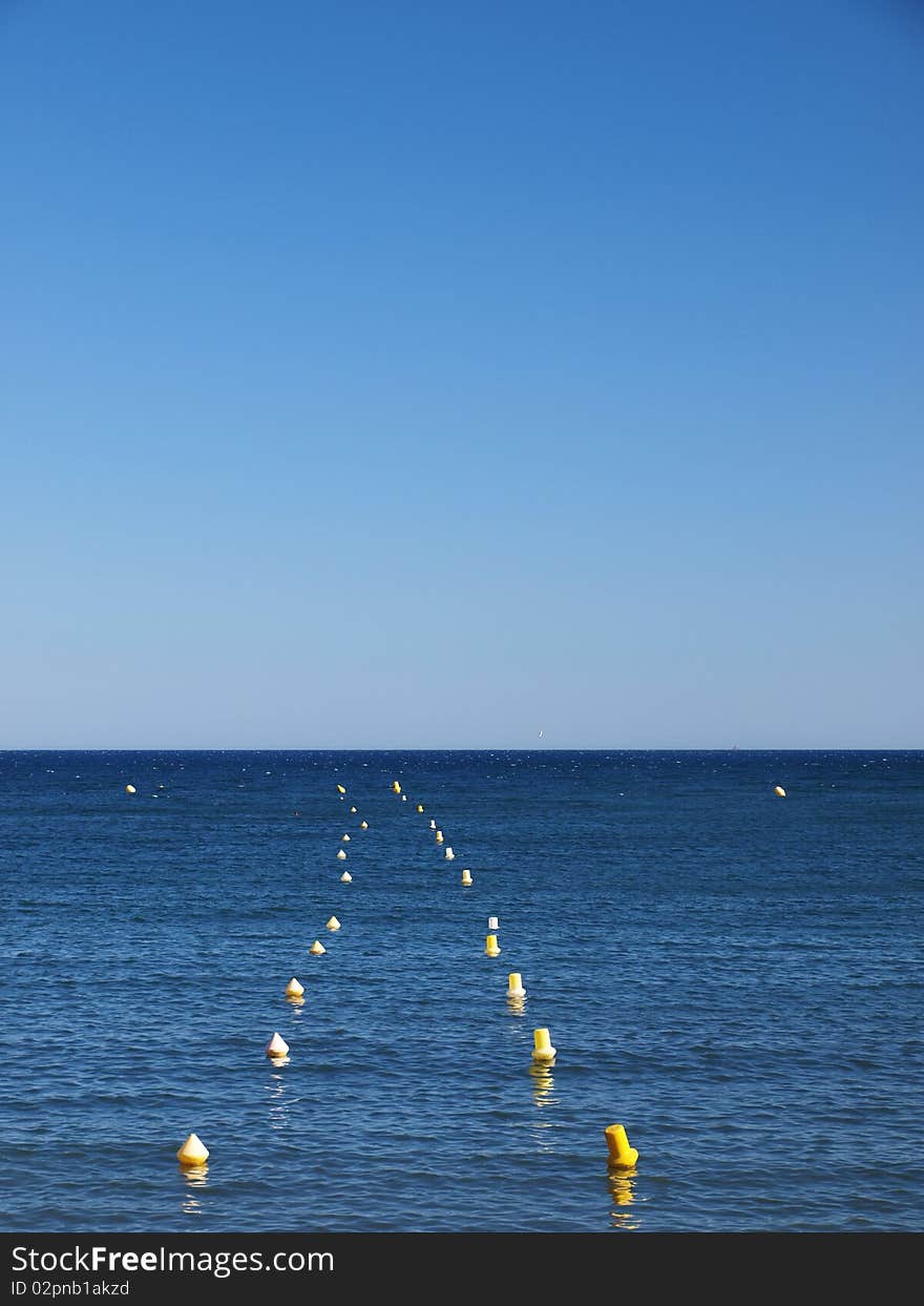 A shot of the Mediterranean sea. A shot of the Mediterranean sea