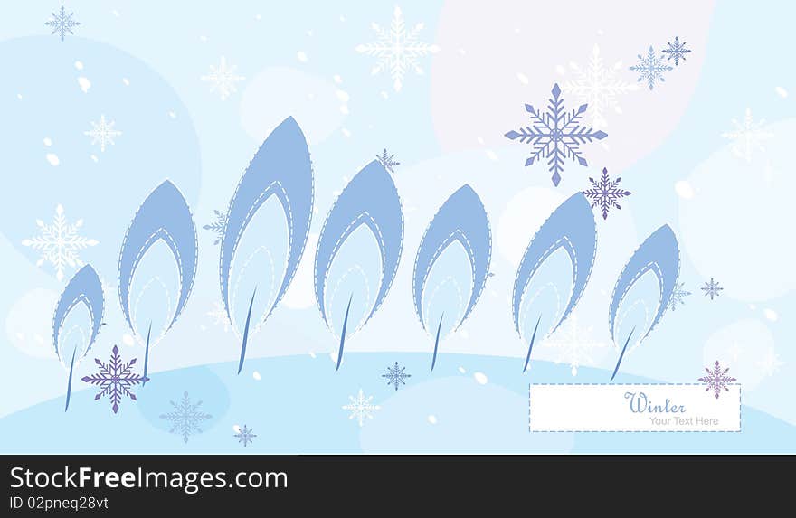 Abstract winter background