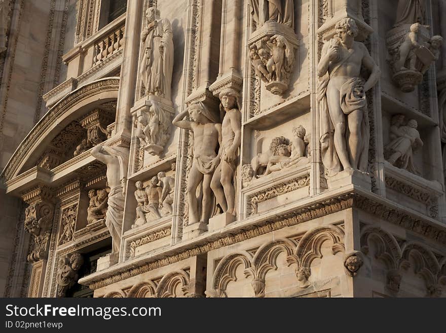 Duomo Cathedral Church in Milan; Italy