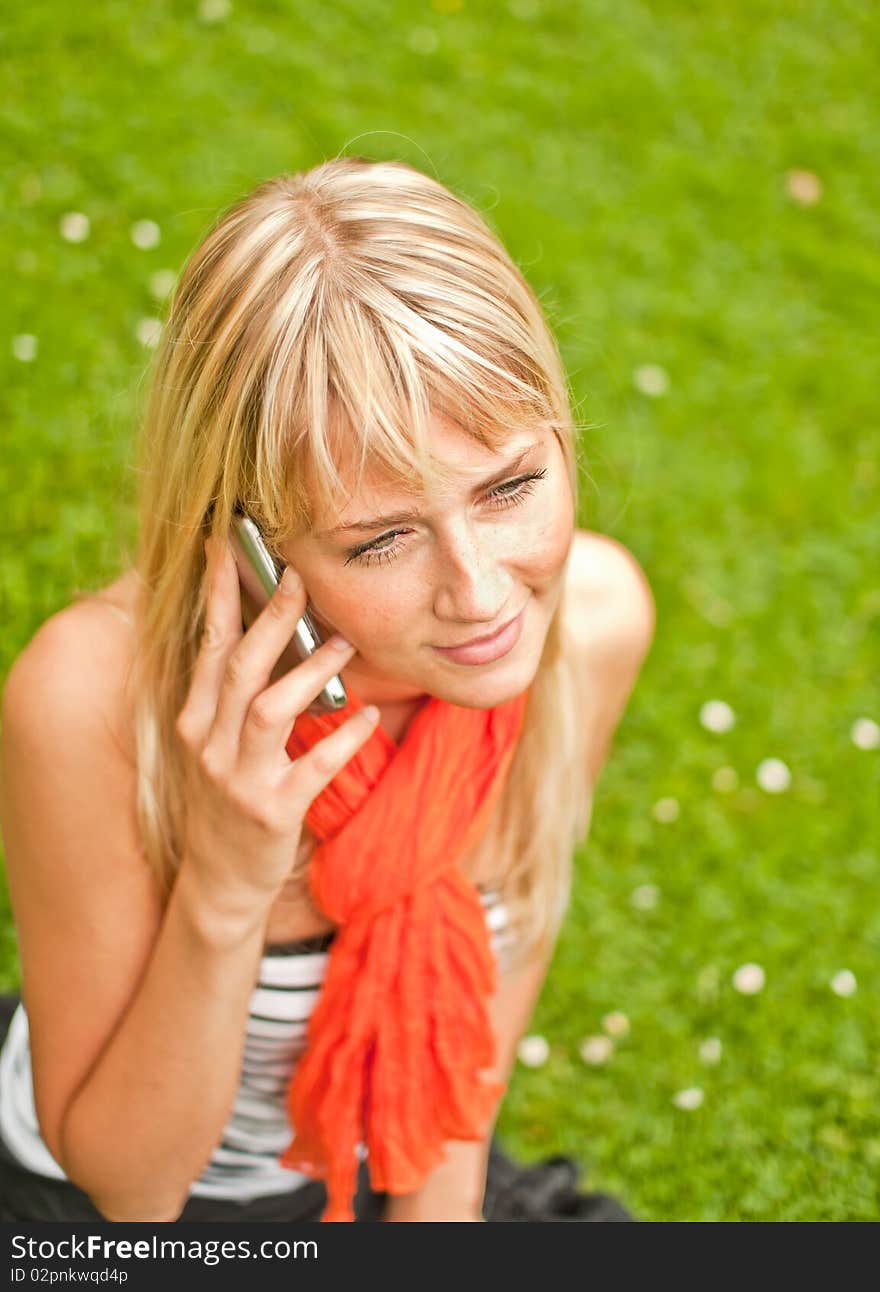 Young Woman With Mobile Phone