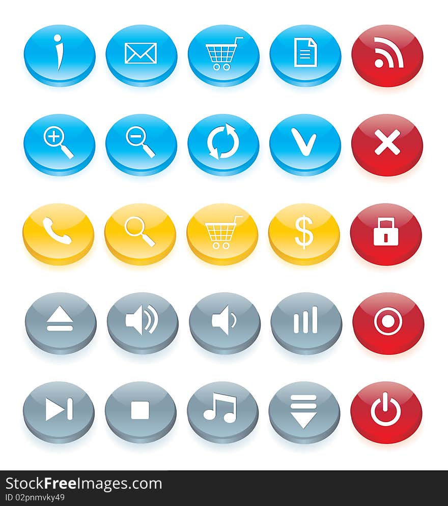 Icon Set For Web Interface