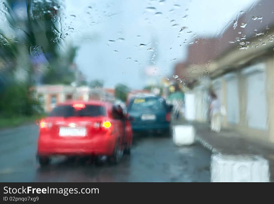 Rainy life of a city  Car