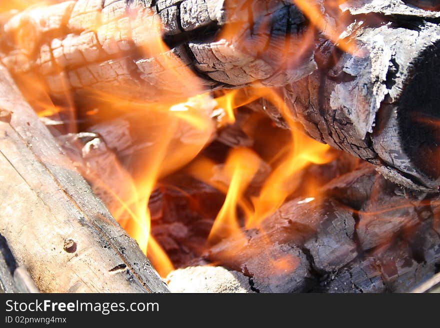 Fiery coals