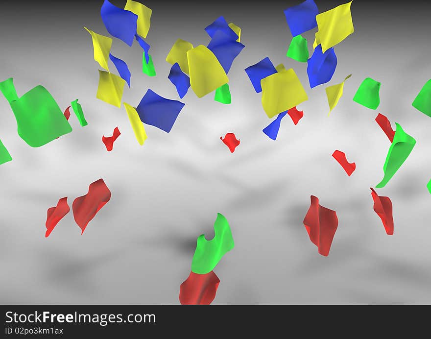 Confetti background for holiday decoration