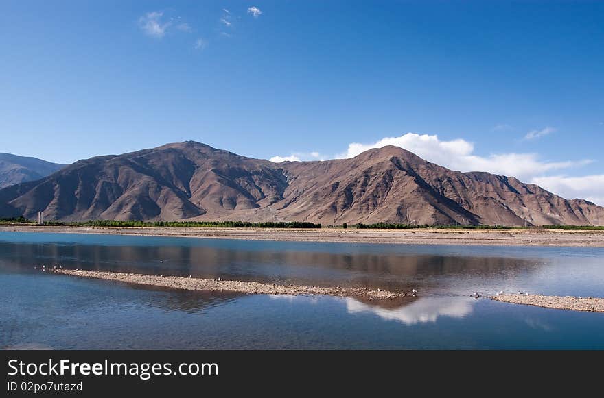 Tibet landscape in western part of china