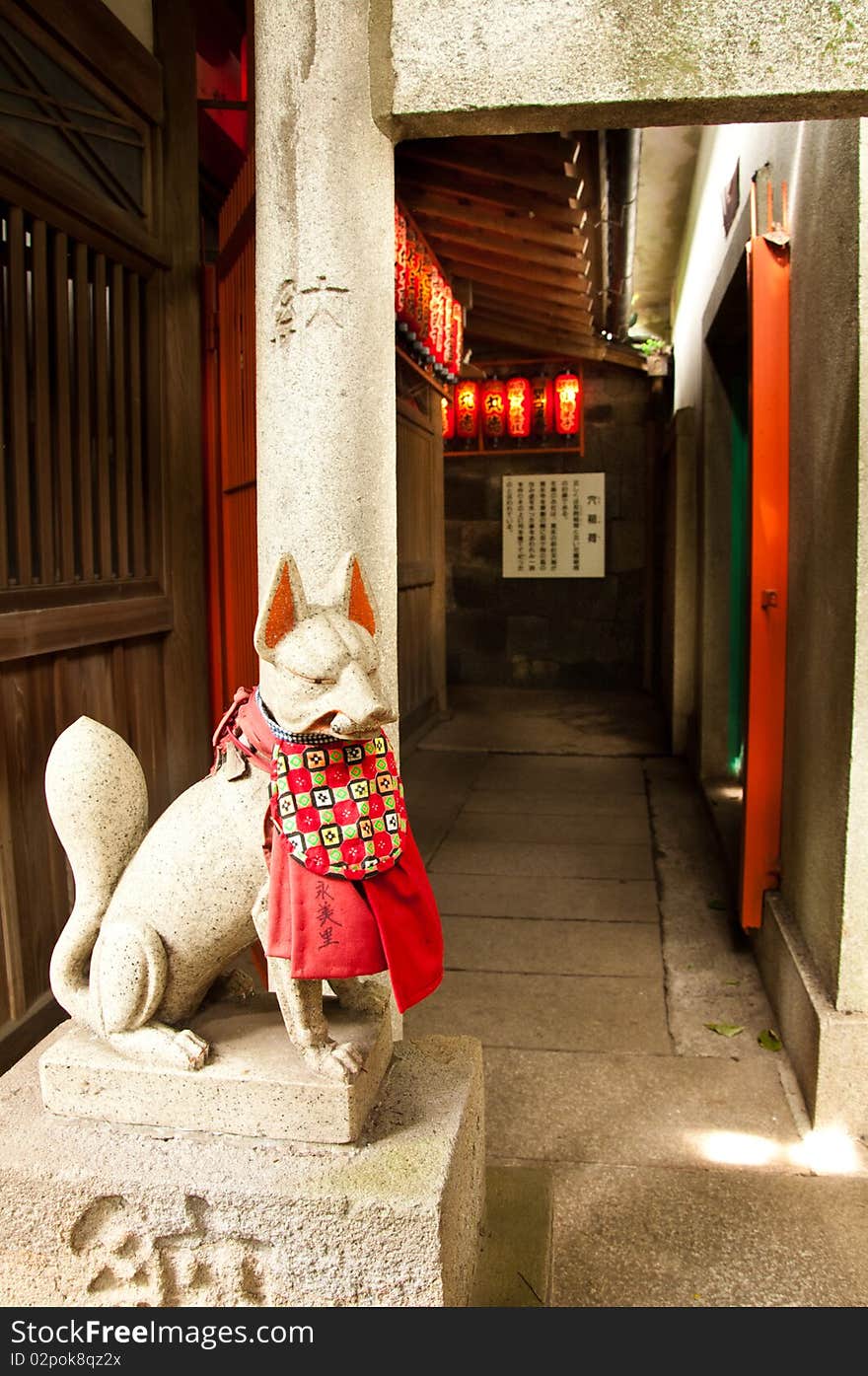 Entrance to a Japanese Temple.