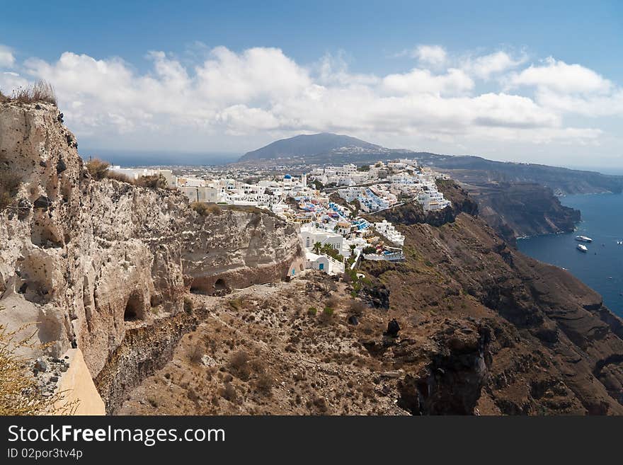 Santorini Scene