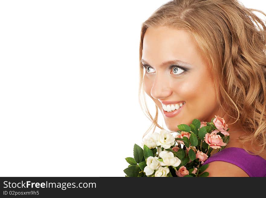 Studio portrait of a beautiful girl