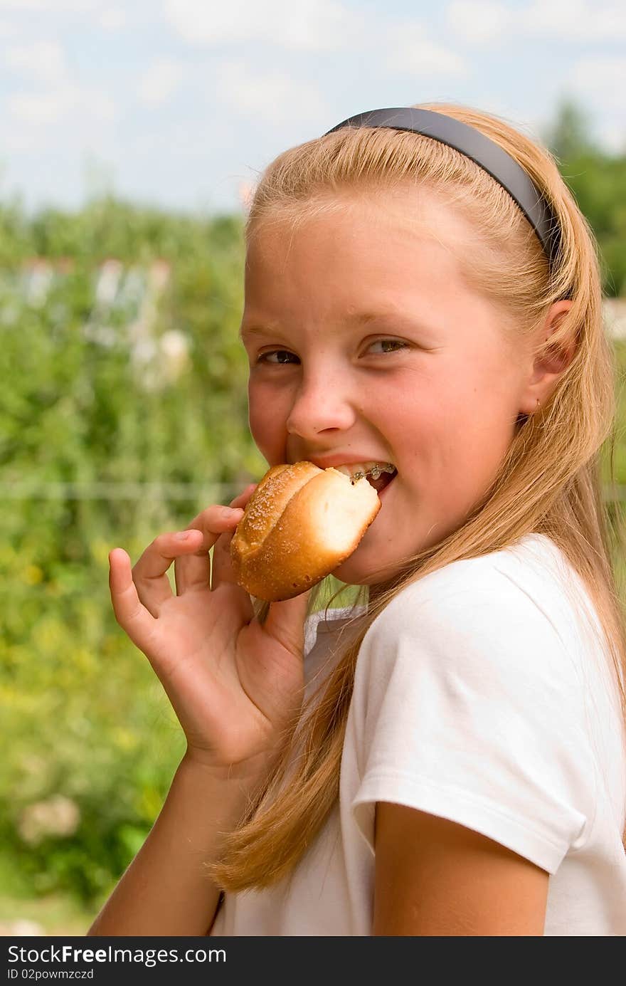 Portrait  of beautiful young girl