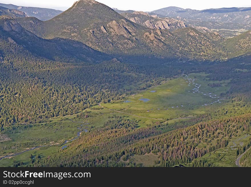 River meanders in a glaciated valley