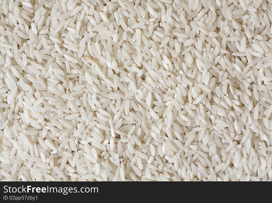 Close up on a pile of rice.