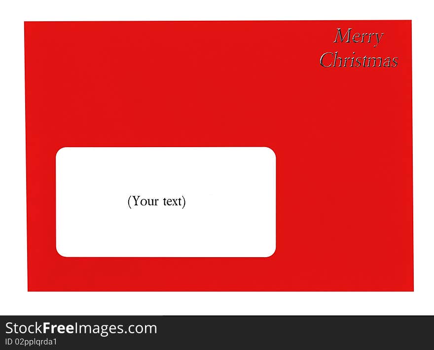 Christmas Envelope.