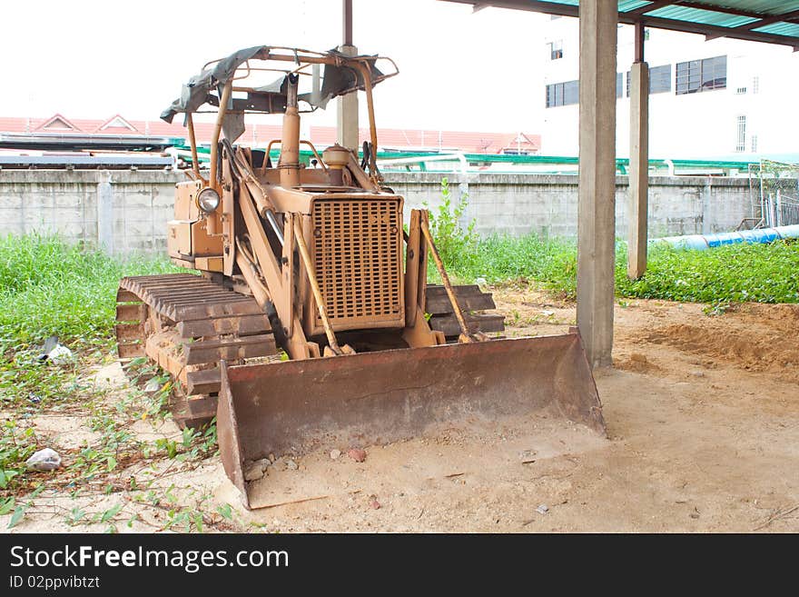 Broken tractor