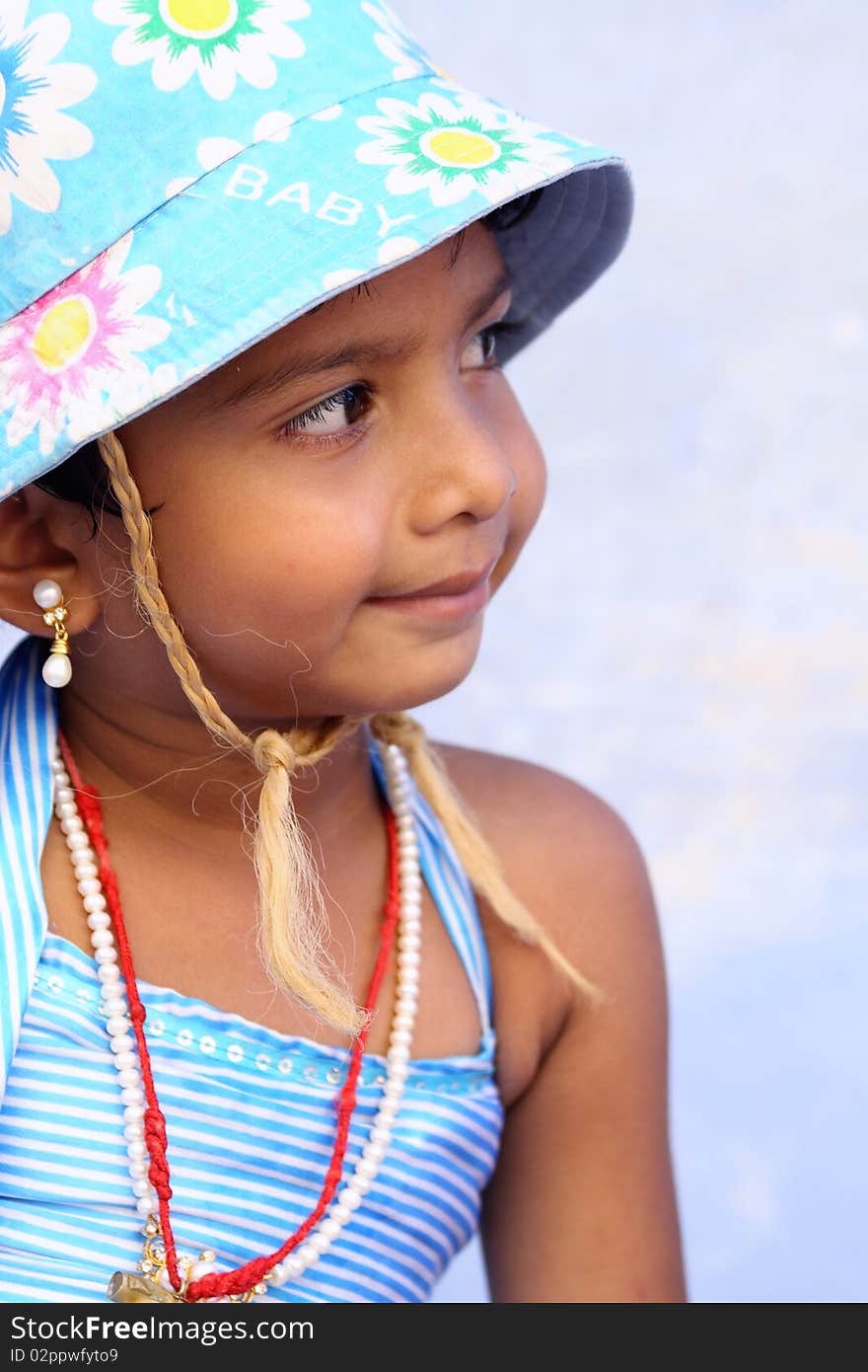 Smiling Cute Indian Girl