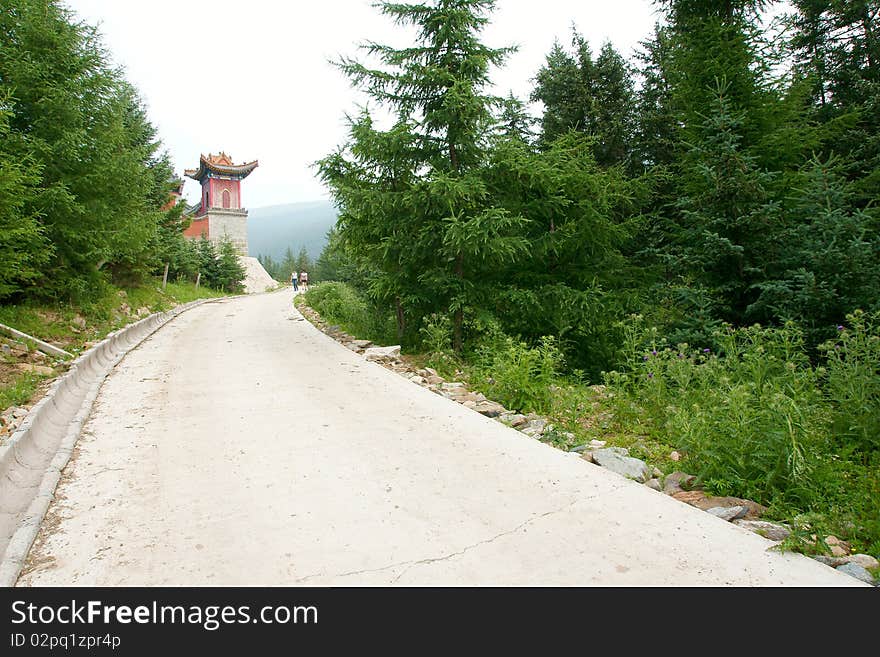 The summer scenery of Wutai Mountain, Shanxi, China. Mount Wutai is one of the most famous Buddhist spots. The summer scenery of Wutai Mountain, Shanxi, China. Mount Wutai is one of the most famous Buddhist spots.