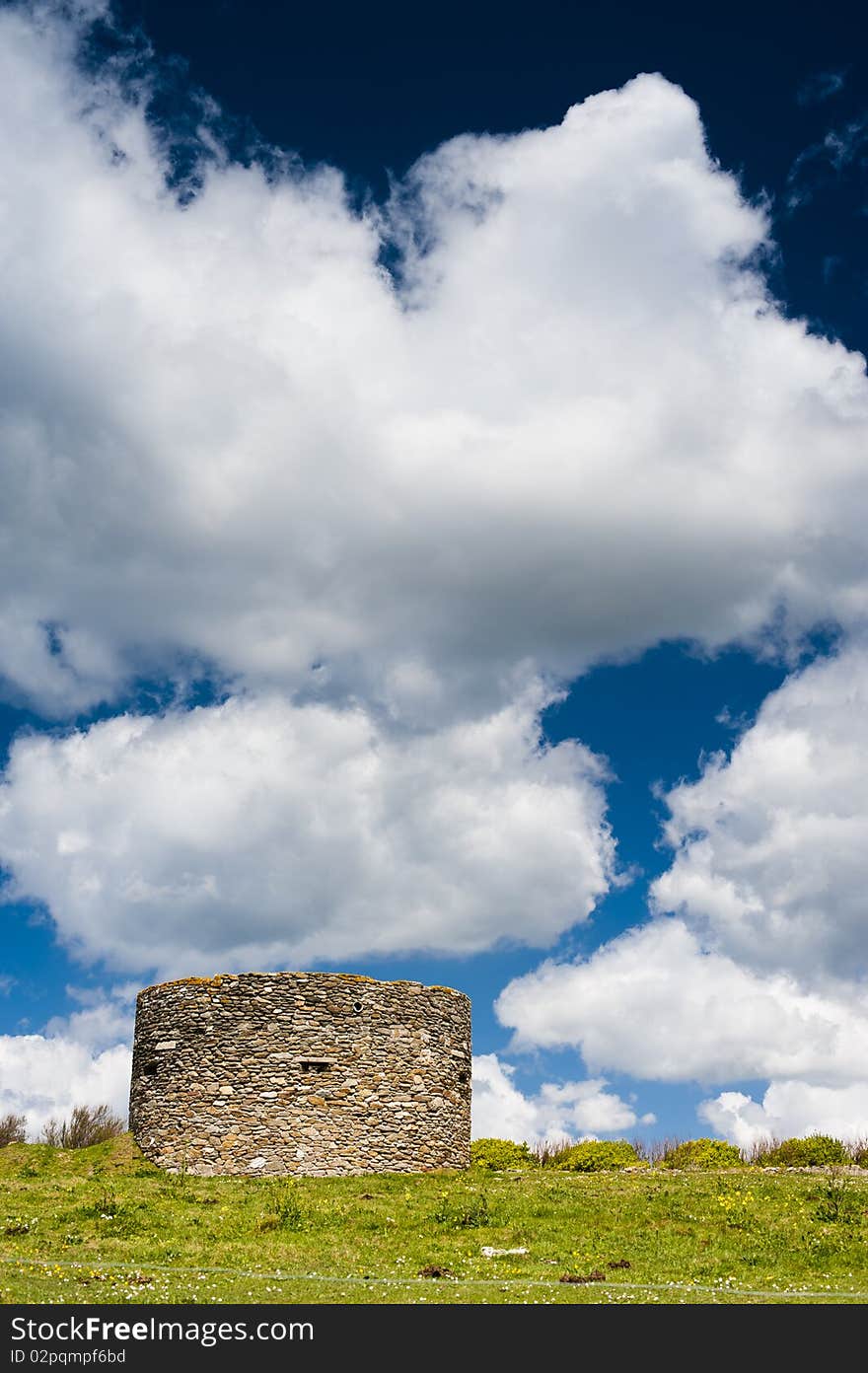 Clouds and tower