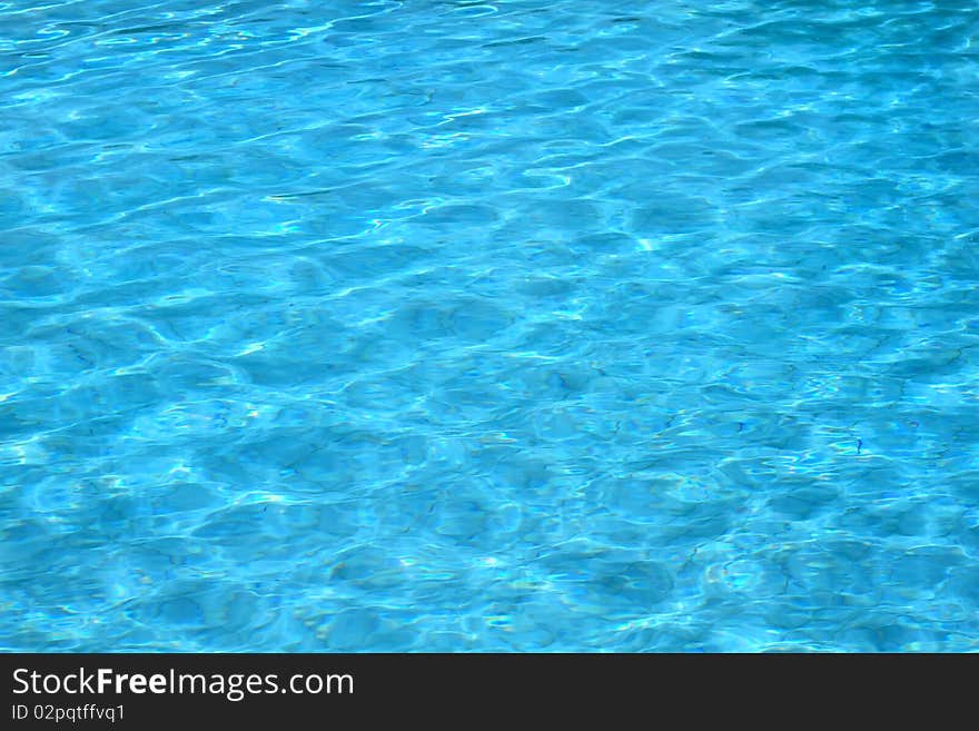 Water background in swimming pool