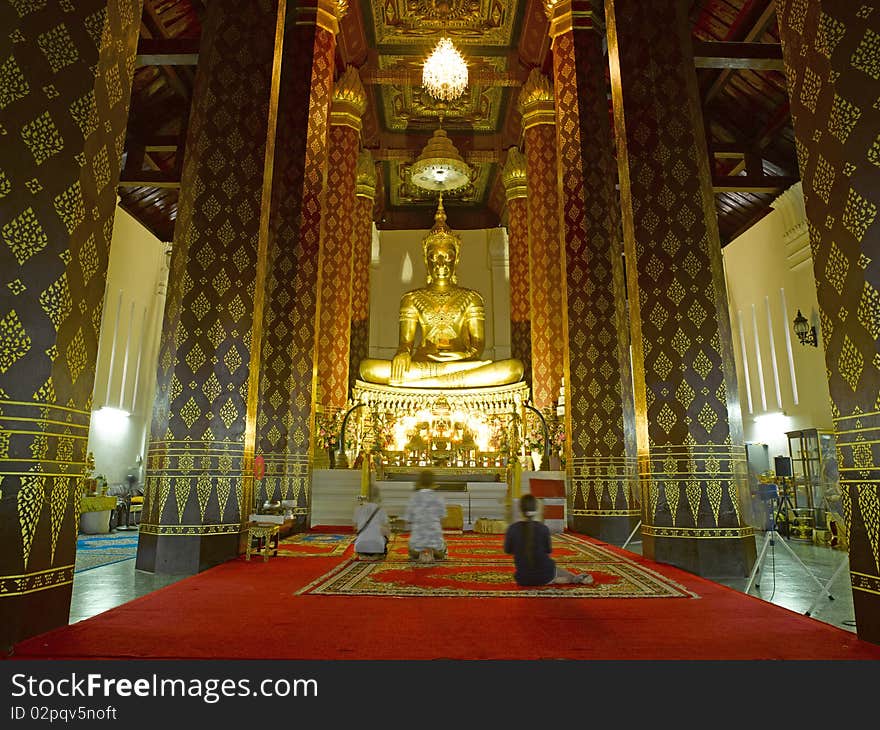 Ayutthaya  Royal dressed Buddha at Wat