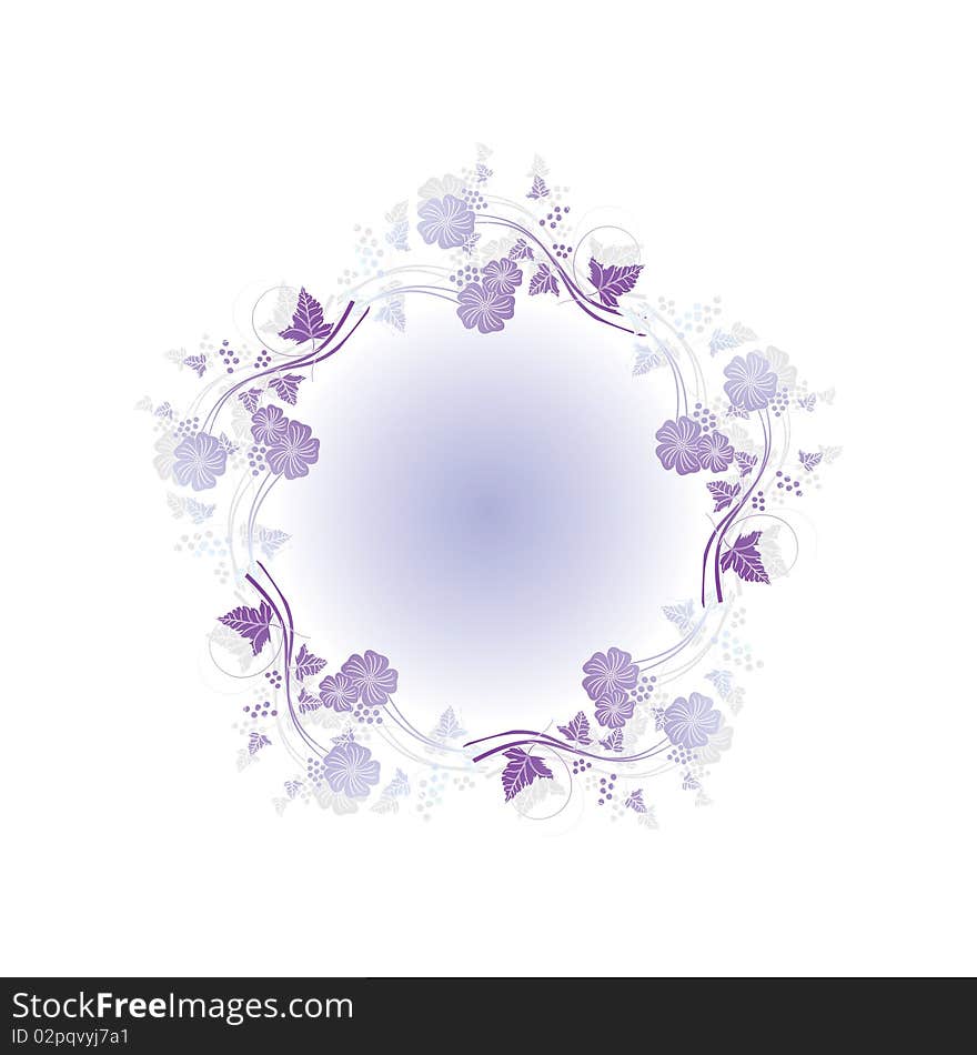 Floral abstract design