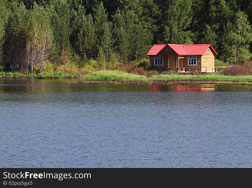 Beautiful landscape in grassland of Mongolia.