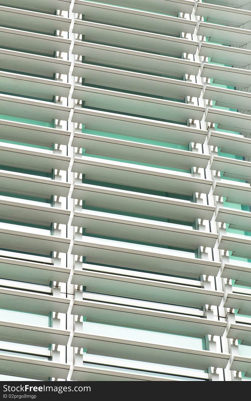 A Portrait of Office Window with Its Permanent Blind. A Portrait of Office Window with Its Permanent Blind