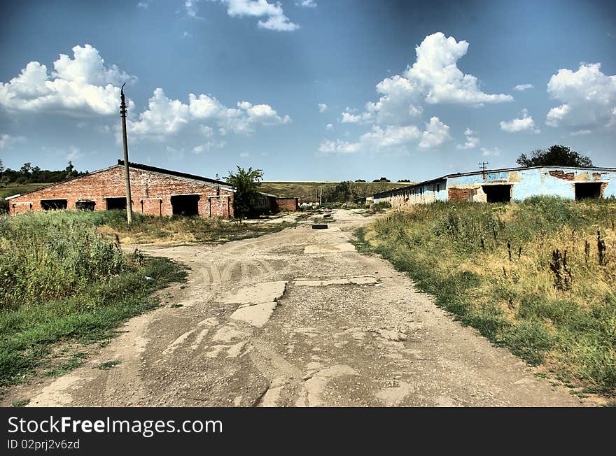 Hdr photo of abandoned constructions in Russia. Hdr photo of abandoned constructions in Russia