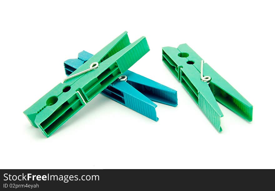 Plastic clothespins