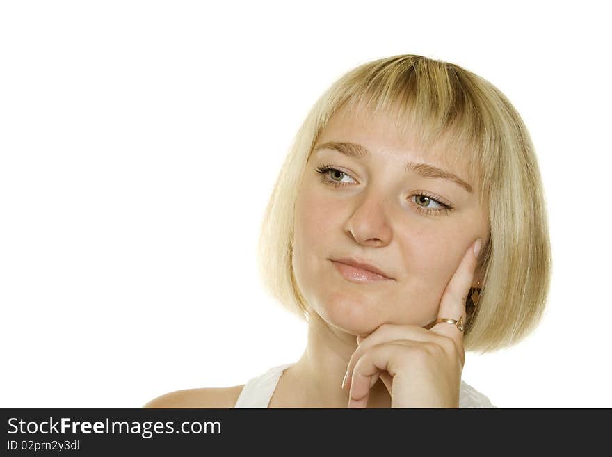 Thoughtful young lady