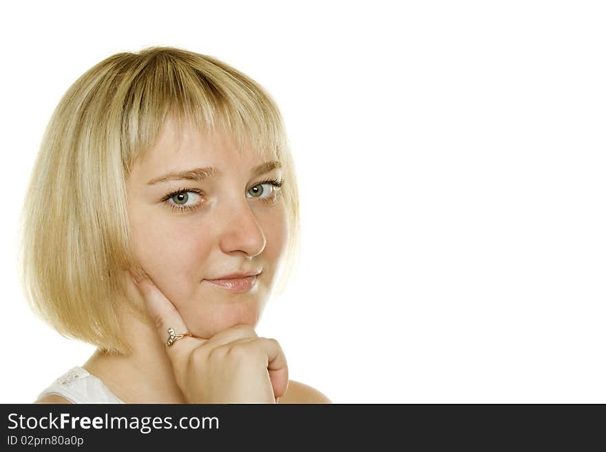 Thoughtful young lady