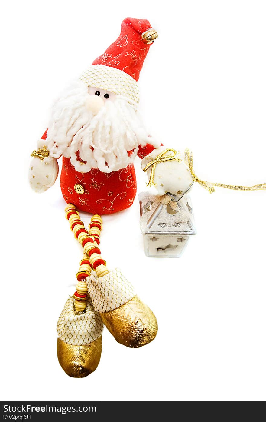 Santa Claus Toy And Candle