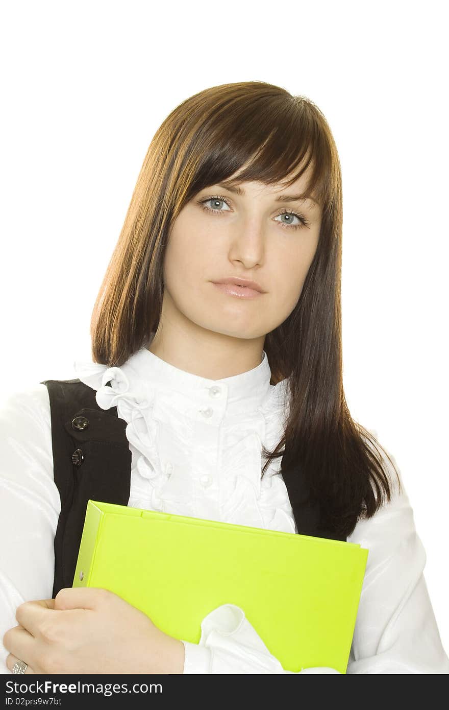 Businesswoman With A Folder