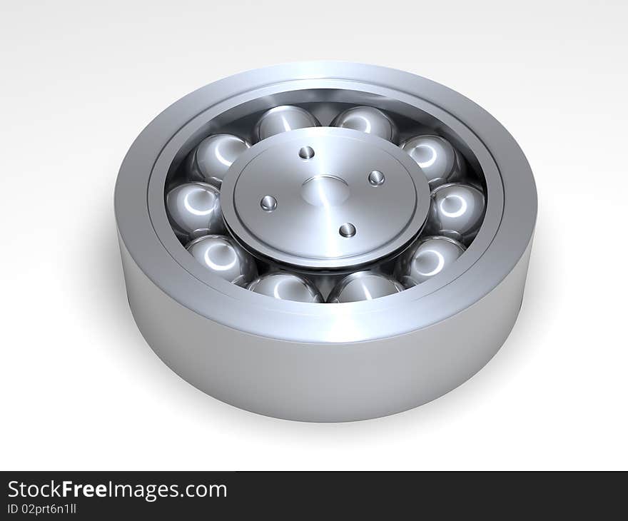 3d image of isolated bearing