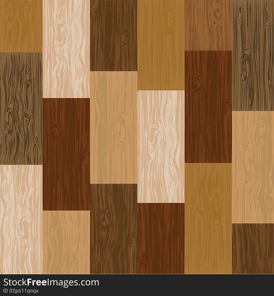 Parquet Board Located Vertically