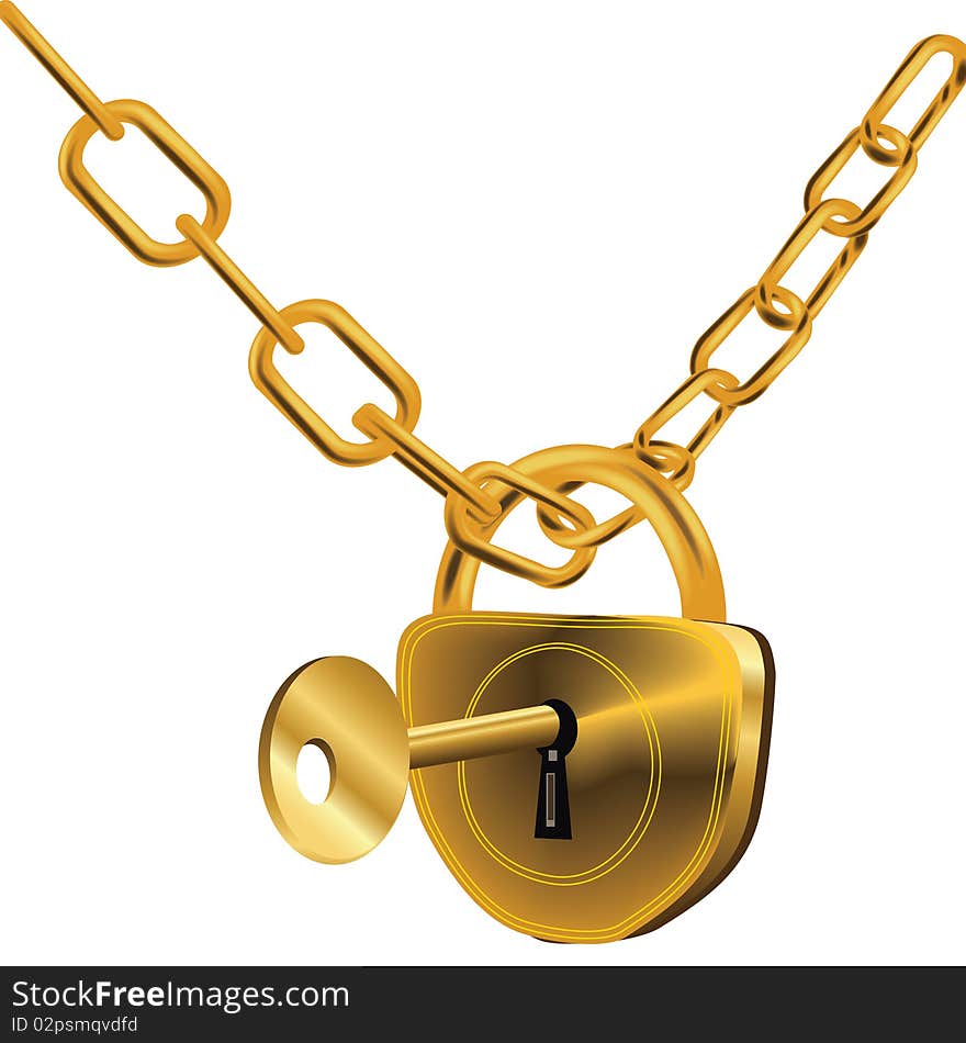 Locked Gold Chain