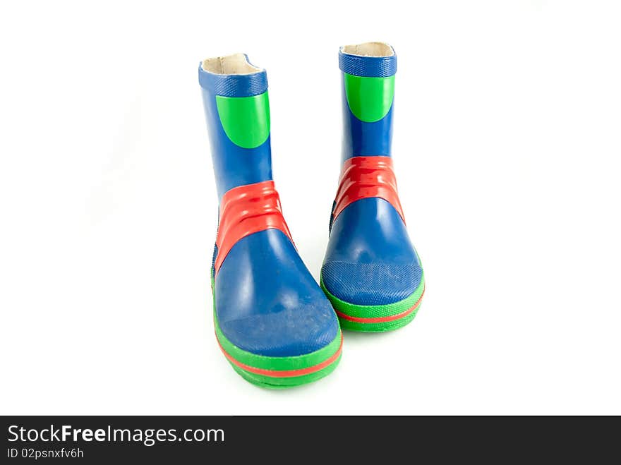 Childs Blue Rubber Boots