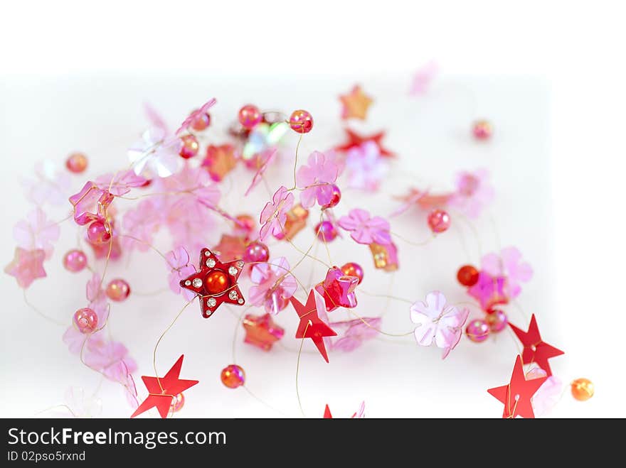 Studio macro shot of the red stars