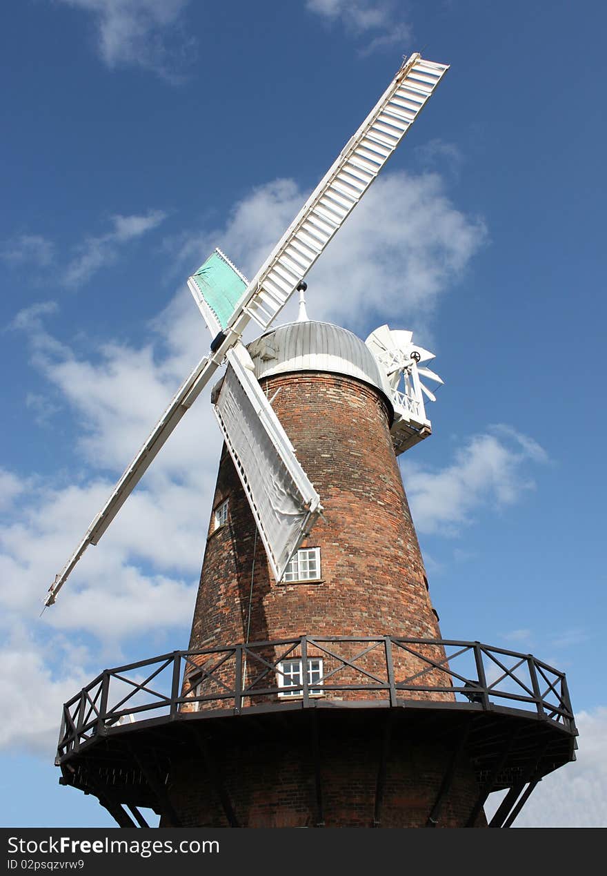 A Traditional Large Working Flour Milling Windmill. A Traditional Large Working Flour Milling Windmill.