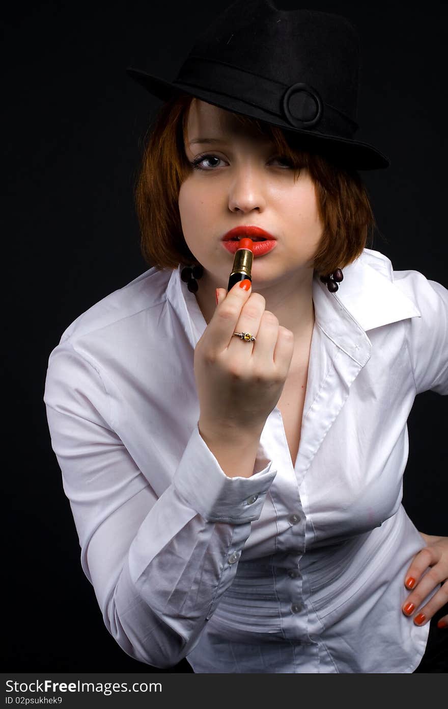 Girl In Black Hat