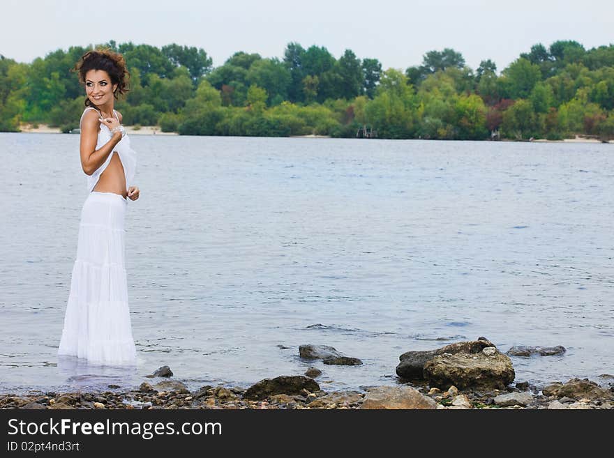 Woman Near The River