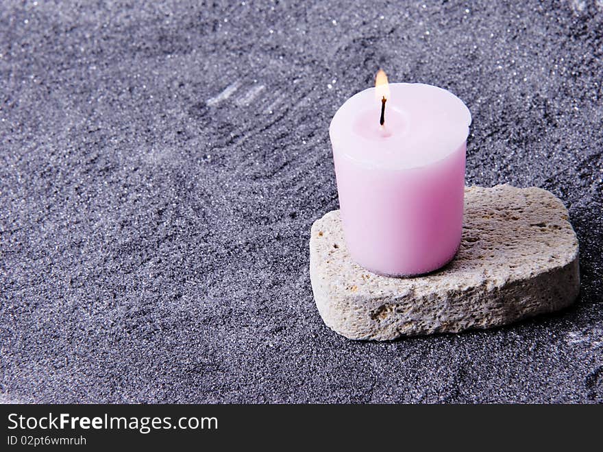 Candle on Stone