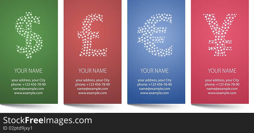 Business cards template. Vector illustration.