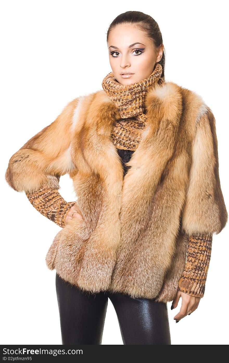 Woman in a fur coat