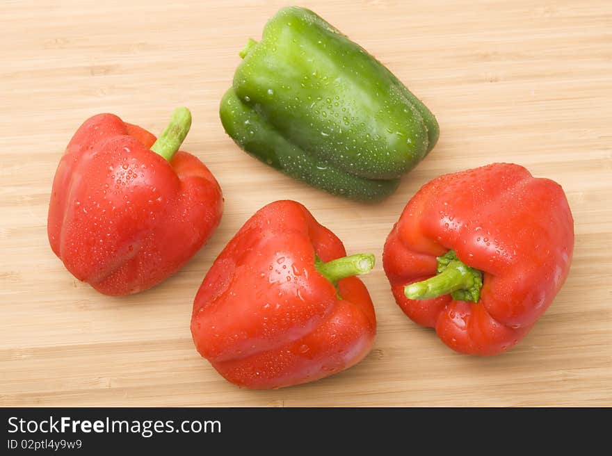 Freshness red pepper. Vegetarian food. Freshness red pepper. Vegetarian food