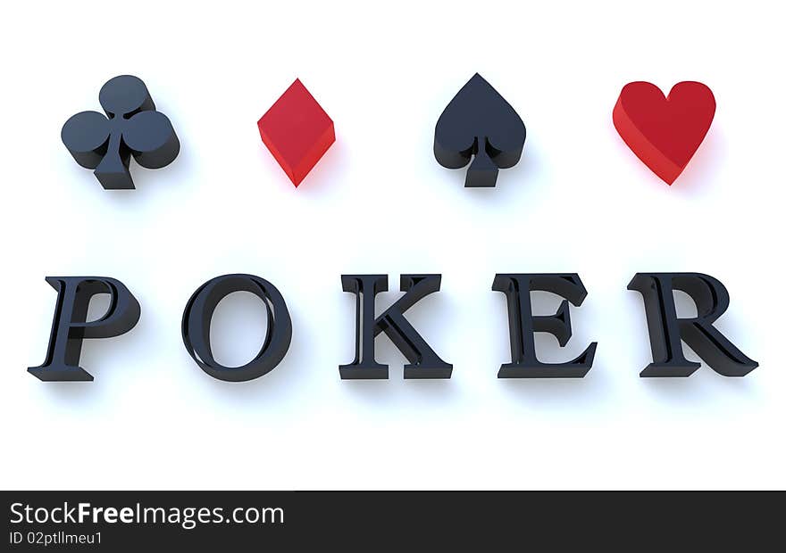 Poker Symbols 3D