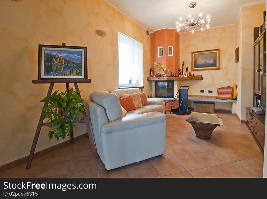 Interior of the hall in a private home. Interior of the hall in a private home