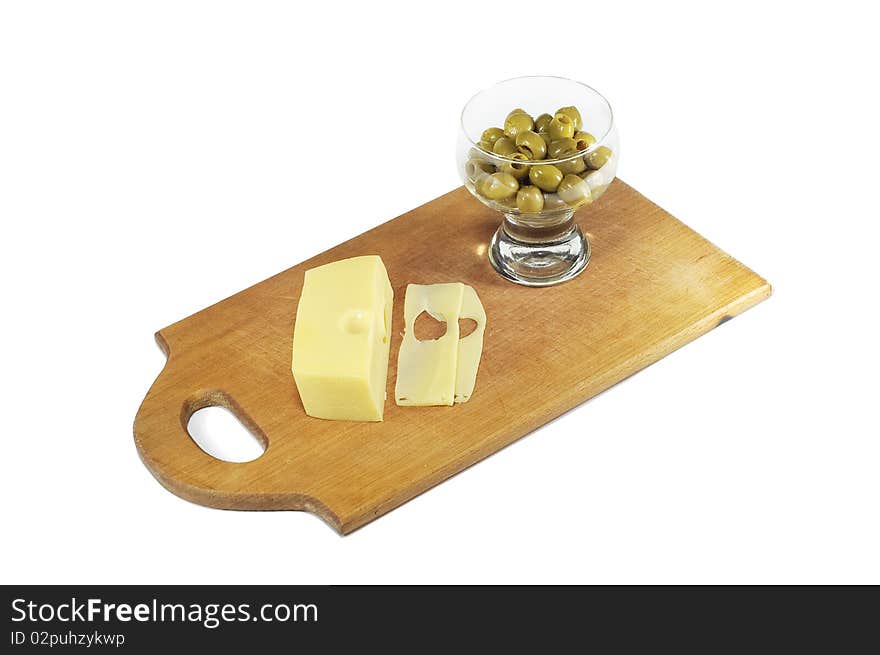 Cheese and olives