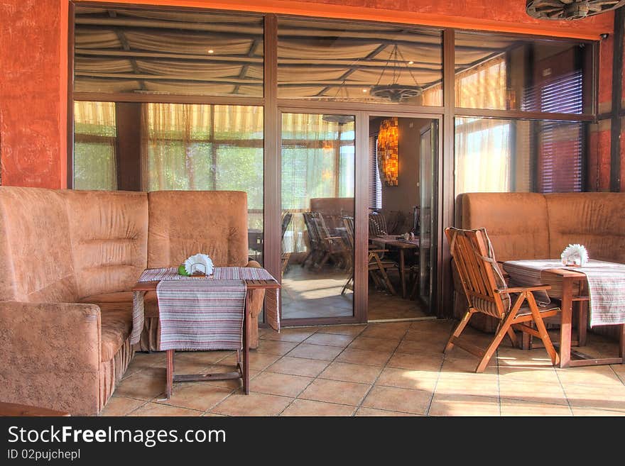 Sofas and chairs in a beautiful interior