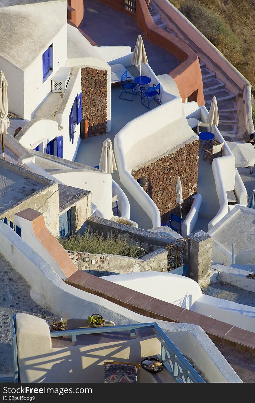 A view of santorini, a greek island