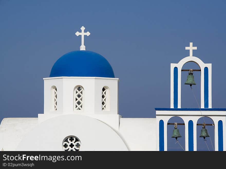 A church in santorini, a greek island