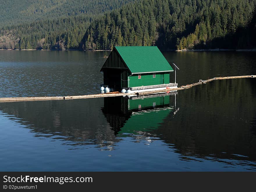 Small house on water